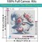 5D Diamond Painting Kits for Adults Beginners,Gnome Love Flower Diamond Art Kit,DIY Full Round Drill Diamond Dot Gem Art Kits for Adults,Home Wall Decor
